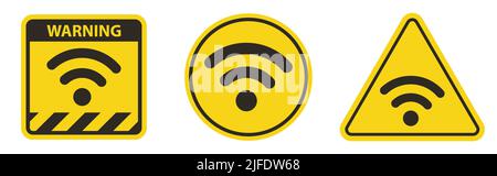 Symbole de réseau sans fil wifi Illustration de Vecteur