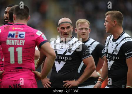 Hull, Royaume-Uni. 02nd juillet 2022. Danny Houghton #9 de Hull FC pendant le match à Hull, Royaume-Uni le 7/2/2022. (Photo de James Heaton/News Images/Sipa USA) crédit: SIPA USA/Alay Live News Banque D'Images