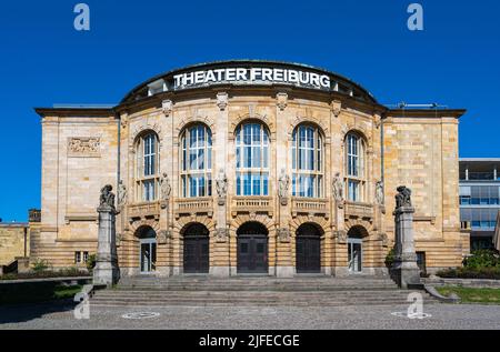 Théâtre de Fribourg, construit en 1905 dans un style néo-baroque. Baden Wuerttemberg, Allemagne, Europe Banque D'Images