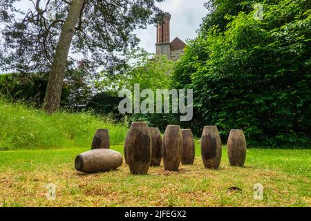 Piste de bowling Benthall Hall Banque D'Images