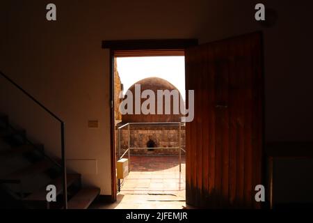 Palerme, Sicile (Italie) : chapelle de la Sainte Trinité (Cappella della Santissima Trinità), Chapelle privée du Palais Zisa Banque D'Images