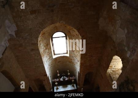 Palerme, Sicile (Italie) : chapelle de la Sainte Trinité (Cappella della Santissima Trinità), Chapelle privée du Palais Zisa Banque D'Images