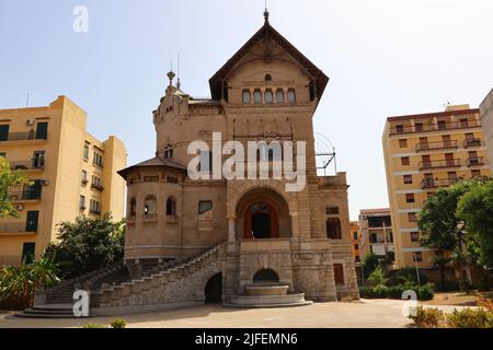 Palerme, Sicile (Italie) : Villino Florio, un exemple important de l'architecture art nouveau Banque D'Images