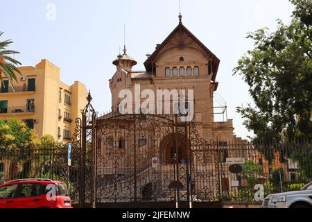 Palerme, Sicile (Italie) : Villino Florio, un exemple important de l'architecture art nouveau Banque D'Images