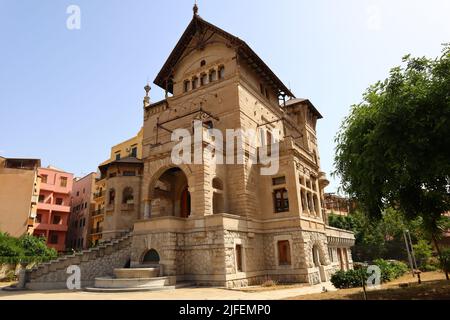 Palerme, Sicile (Italie) : Villino Florio, un exemple important de l'architecture art nouveau Banque D'Images