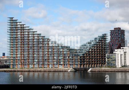 Aarhus, Danemark. 10th juin 2022. Maison en terrasse dans le nouveau quartier Aarhus Ø. Credit: Kathrin Deckart/dpa/Alay Live News Banque D'Images