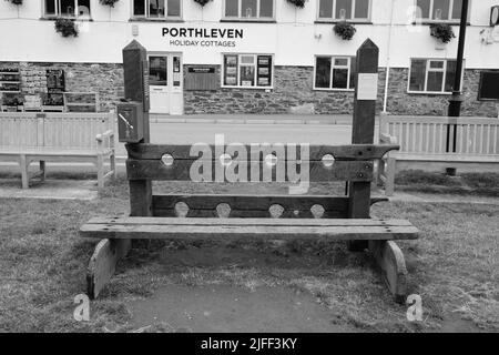 Stocks de bois à Porthleven, Cornouailles Banque D'Images