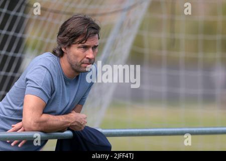 EINDHOVEN - Directeur technique John de Jong pendant le match amical entre le PSV Eindhoven et le cercle Brugge au PSV Campus de Herdgang sur 2 juillet 2022 à Eindhoven, pays-Bas. PNA JEROEN PUTMANS Banque D'Images