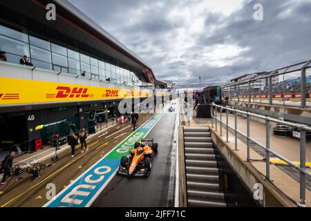 12 Novalak Clément (fra), MP Motorsport, Dallara F2, action lors de la ronde 7th du Championnat de Formule 2 de la FIA 2022, sur le circuit Silverstone, de 1 juillet à 3, 2022 à Silverstone, Royaume-Uni - photo Sebastiaan Rozendaal / Agence néerlandaise de photo / DPPI Banque D'Images