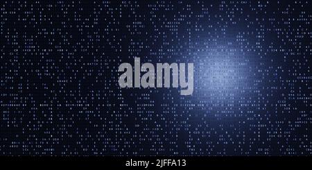 Noyau de grille. Forme quantique du matériel. Résumé des connaissances techniques. Les nombres flottants la matrice de particules grille la réalité virtuelle. 3d rendu.. Banque D'Images