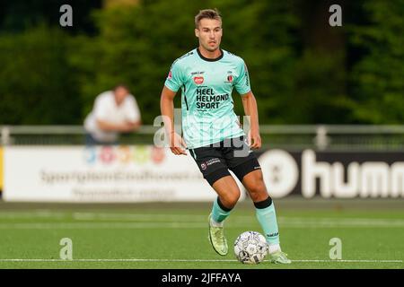 EINDHOVEN, PAYS-BAS - JUILLET 2 : Jarno Lion de Helmond Sport pendant le match d'avant-saison entre Unitas '59 et Helmond Sport au Sportpark Bokt on 2 juillet 2022 à Eindhoven, pays-Bas (photo de Joris Verwijst/Orange Pictures) Banque D'Images