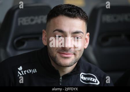 Hull, Royaume-Uni. 02nd juillet 2022. Jake Connor #1 du FC Hull à Hull, Royaume-Uni, le 7/2/2022. (Photo de James Heaton/News Images/Sipa USA) crédit: SIPA USA/Alay Live News Banque D'Images