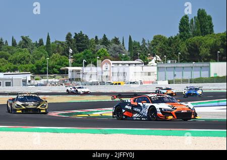 Fanatec GT World Challange - Misano COURSE 1 Team WRT Audi R8 LMS evo II GT3 Charles Weerts Banque D'Images