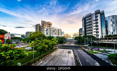 Hôpital général de ng Teng Fong et hôpital de ng Teng situés à Jurong East, Singapour. Banque D'Images