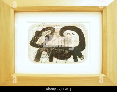 Intérieur du musée Serralves à Porto - exposition Jean Miro Banque D'Images