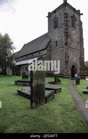 L'église St Mary Swynnerton Staffordshire Banque D'Images