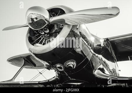 hélice d'un avion historique Banque D'Images