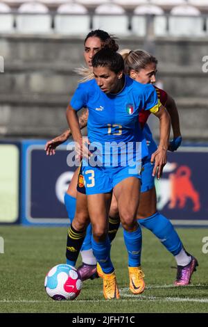 Castel Di Sangro, Italie. 01st juillet 2022. ELISA Bartoli d'Italie lors du match amical international des femmes entre l'Italie et l'Espagne au stade Teofilo Patini sur 01 juillet 2022 à Castel di Sangro, en Italie. © photo: Cinzia Camela. Crédit : Agence photo indépendante/Alamy Live News Banque D'Images