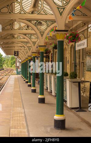 Gare de Knaresborough sur la ligne York-Harrogate Banque D'Images