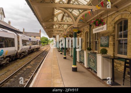 Gare de Knaresborough sur la ligne York-Harrogate Banque D'Images