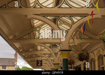 Gare de Knaresborough sur la ligne York-Harrogate Banque D'Images