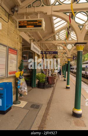 Gare de Knaresborough sur la ligne York-Harrogate Banque D'Images