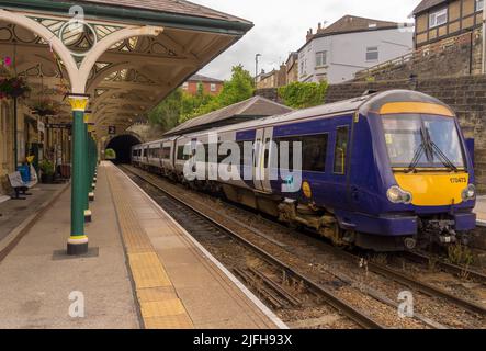 Gare de Knaresborough sur la ligne York-Harrogate Banque D'Images