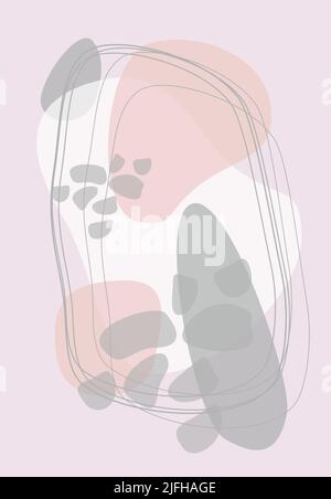 Design minimaliste tendance. Modèle pour logo, prospectus, présentation, carte-cadeau, Illustration de Vecteur