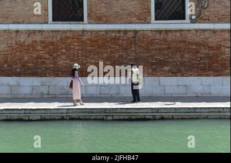 Photographie japonaise à Venise, Italie Banque D'Images