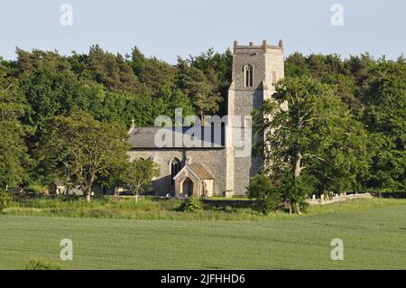 Église Saint-Bartholomew, Hanworth, nord de Norfolk, Angleterre, Royaume-Uni Banque D'Images