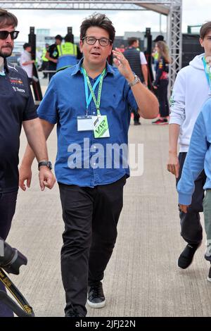 Silverstone, Royaume-Uni. 03rd juillet 2022. Michael McIntyre (GBR) comédien et présentateur de télévision. 03.07.2022. Championnat du monde de Formule 1, Rd 10, Grand Prix de Grande-Bretagne, Silverstone, Angleterre, Jour de la course. Le crédit photo doit être lu : images XPB/Press Association. Crédit : XPB Images Ltd/Alamy Live News Banque D'Images