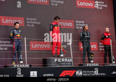 Silverstone, Royaume-Uni. 3rd juillet 2022., F1 Grand Prix de Grande-Bretagne au circuit Silverstone sur 3 juillet 2022 à Silverstone, Royaume-Uni. (Photo par HIGH TWO) Credit: dpa/Alay Live News Banque D'Images
