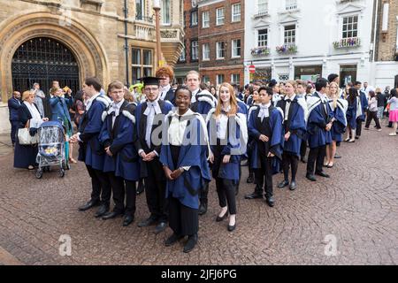 Les diplômés de Cambridge assistent à la cérémonie de remise des diplômes ce matin au Sénat. Photo prise le 29th juin 2022. © Belinda Jiao jiao.bilin@gmail. Banque D'Images