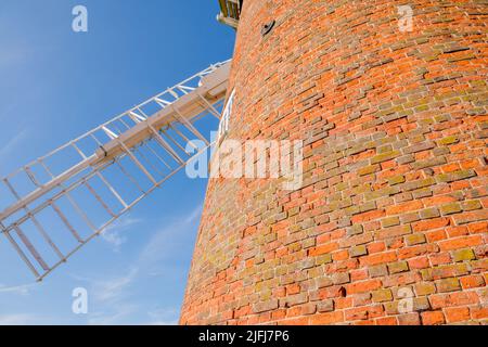 Horsey Windpump ou moulin à vent de drainage sur les norfolk broads. Banque D'Images