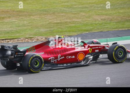 Silverstone, Northants, Royaume-Uni - 1st juillet 2022 Carlos Sainz - Ferrari remporte son premier Grand Prix au GRAND Prix de Formule 1 DE LENOVO Banque D'Images