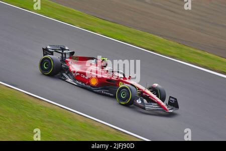 Silverstone, Northants, Royaume-Uni - 1st juillet 2022 Carlos Sainz - Ferrari remporte son premier Grand Prix au GRAND Prix de Formule 1 DE LENOVO Banque D'Images