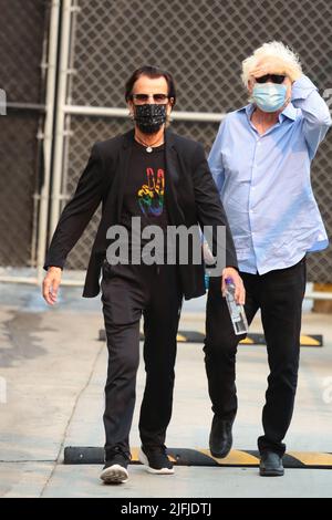 Ringo Starr et Simone Biles vus au Jimmy Kimmel Live! studios à Los Angeles, Californie avec: Ringo Starr où: Los Angeles, Californie, États-Unis quand: 23 sept 2021 crédit: Guillermo Proano/WENN Banque D'Images