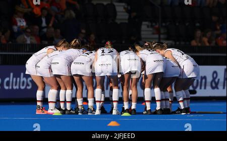 Amstelveen, Niederlande. 03rd juillet 2022. Firo : 03.07.2022, hockey, hockey sur gazon, femmes, femmes, FIH Hockey coupe du monde Espagne et pays-Bas 2022, WM, Championnat du monde 2022 Espagne et pays-Bas, Allemagne - équipe des pays-Bas, équipe, Circle Allemagne crédit: dpa/Alay Live News Banque D'Images