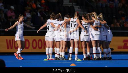 Amstelveen, Niederlande. 03rd juillet 2022. Firo : 03.07.2022, hockey, hockey sur gazon, femmes, femmes, FIH Hockey coupe du monde Espagne et pays-Bas 2022, WM, Championnat du monde 2022 Espagne et pays-Bas, Allemagne - équipe des pays-Bas, équipe, Circle Allemagne crédit: dpa/Alay Live News Banque D'Images