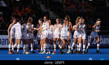 Amstelveen, Niederlande. 03rd juillet 2022. Firo : 03.07.2022, hockey, hockey sur gazon, femmes, femmes, FIH Hockey coupe du monde Espagne et pays-Bas 2022, WM, Championnat du monde 2022 Espagne et pays-Bas, Allemagne - équipe des pays-Bas, équipe, Circle Allemagne crédit: dpa/Alay Live News Banque D'Images