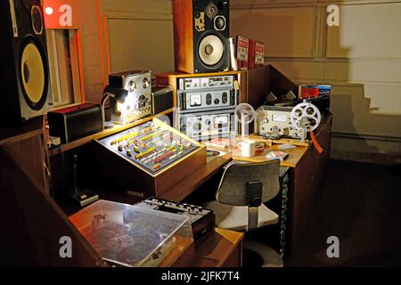 RAF Troywood, studio de radiodiffusion, bunker secret d'Écosse, Fife Banque D'Images