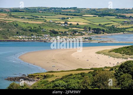 Poppit Sands, Pembrokeshire, pays de Galles Banque D'Images