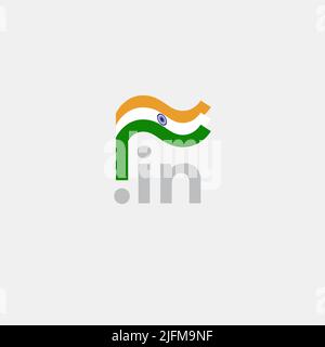 Icône drapeau Inde. Dessin original et simple du drapeau indien sur fond blanc, place pour le texte. Élément de conception, modèle d'affiche nationale, dans le domaine Illustration de Vecteur