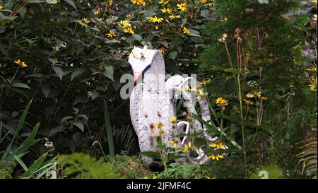 Mon jardin est devenu un conte de fées de divers articles inutiles Banque D'Images