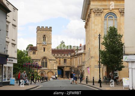 Place du marché, Abingdon (sur la Tamise), Oxfordshire, Angleterre, Grande-Bretagne, Royaume-Uni, Royaume-Uni, Europe Banque D'Images