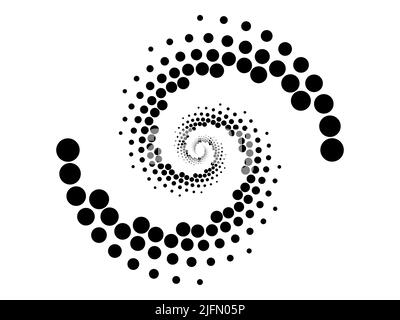 Arrière-plan demi-ton avec cercles noirs Banque D'Images