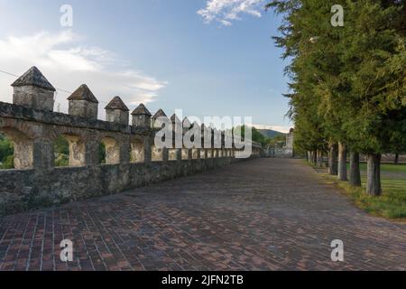 Le jardin du Convento de San Juan Bautista. Cuautinchan, Mexique. Banque D'Images