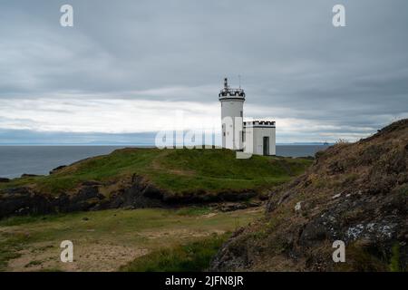 Vue sur le phare d'Elie sur le Firth of Forth en Écosse Banque D'Images