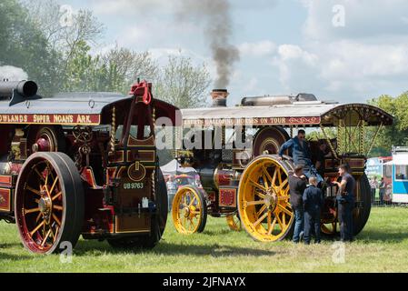 Le Fayre à vapeur annuel de Stotfold Banque D'Images