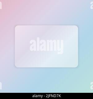 Illustration vectorielle à cadre transparent en verre blanc. EPS10 Illustration de Vecteur